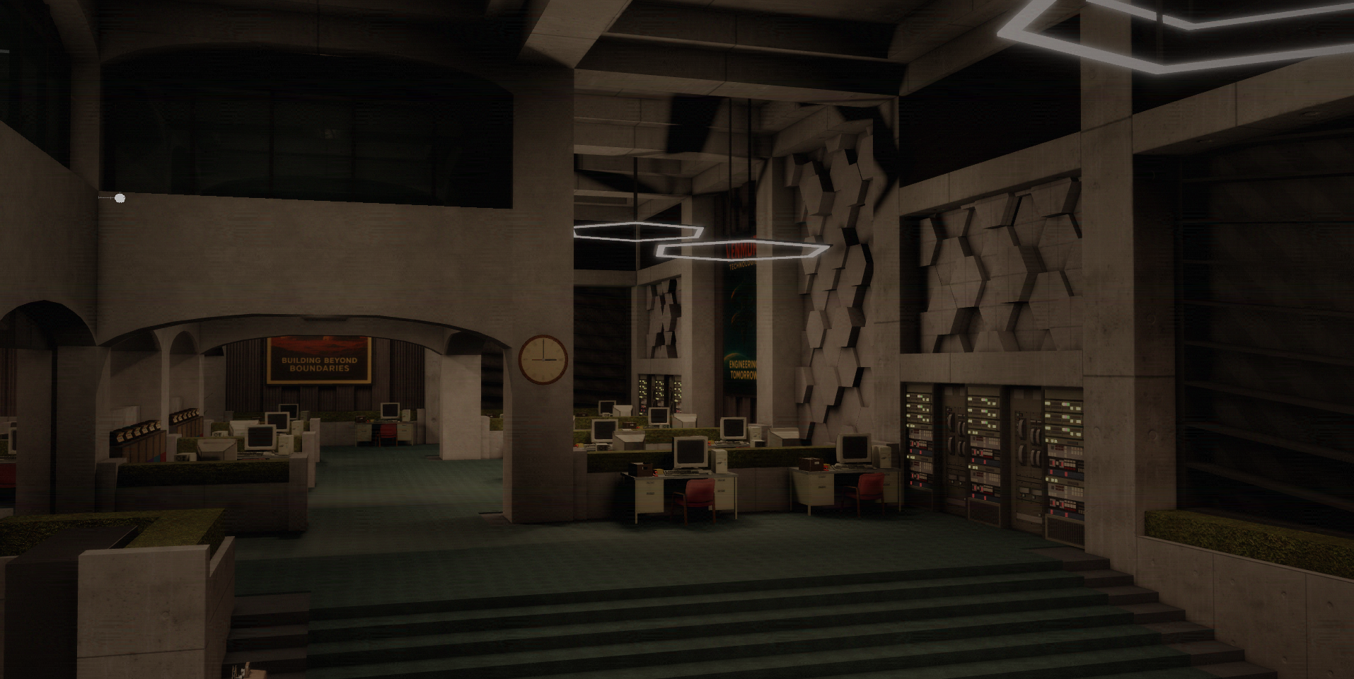 Venmork systems and operations floor in game